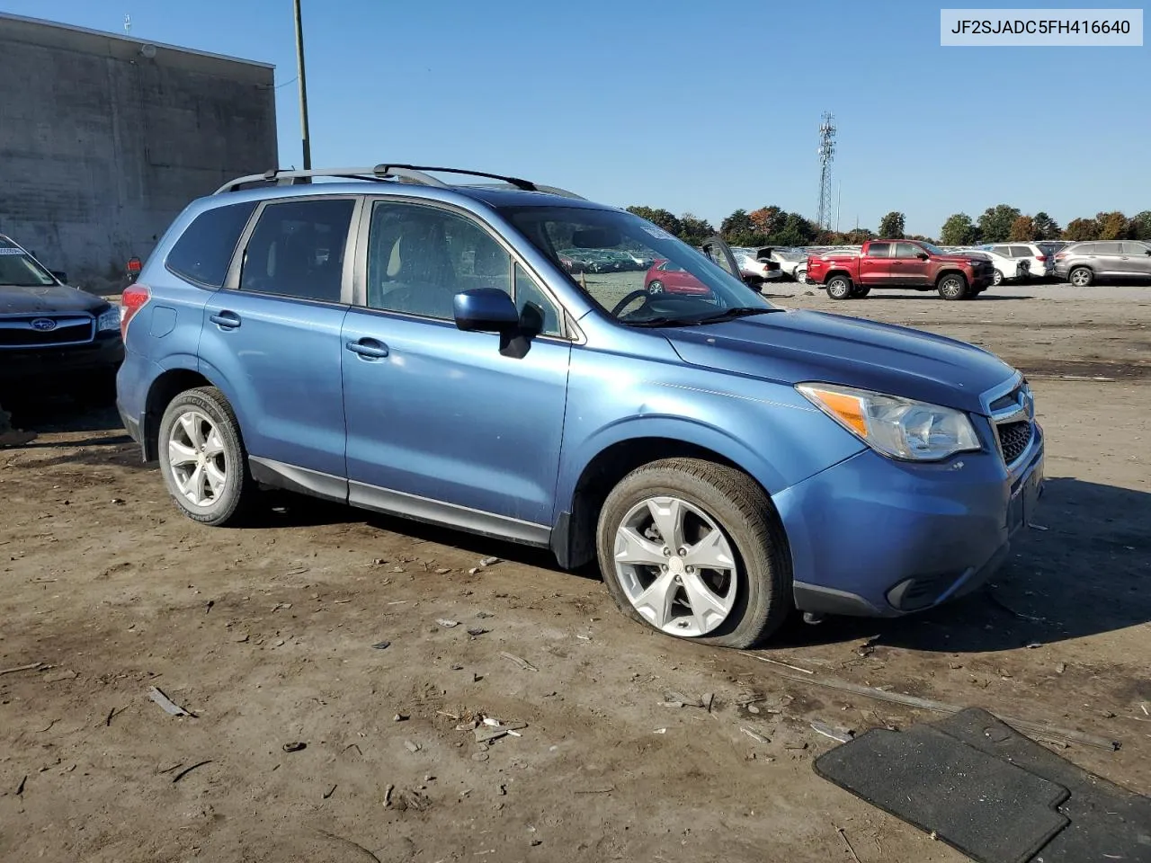 2015 Subaru Forester 2.5I Premium VIN: JF2SJADC5FH416640 Lot: 77387104