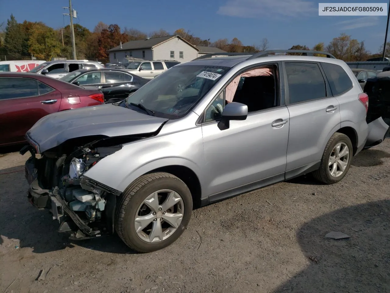 2015 Subaru Forester 2.5I Premium VIN: JF2SJADC6FG805096 Lot: 77419474