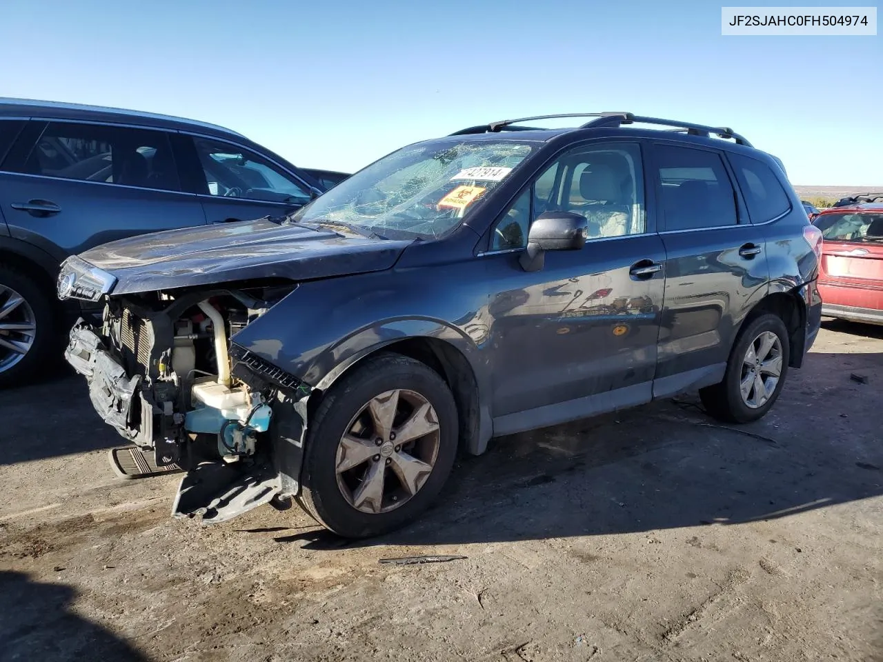 2015 Subaru Forester 2.5I Limited VIN: JF2SJAHC0FH504974 Lot: 77427914