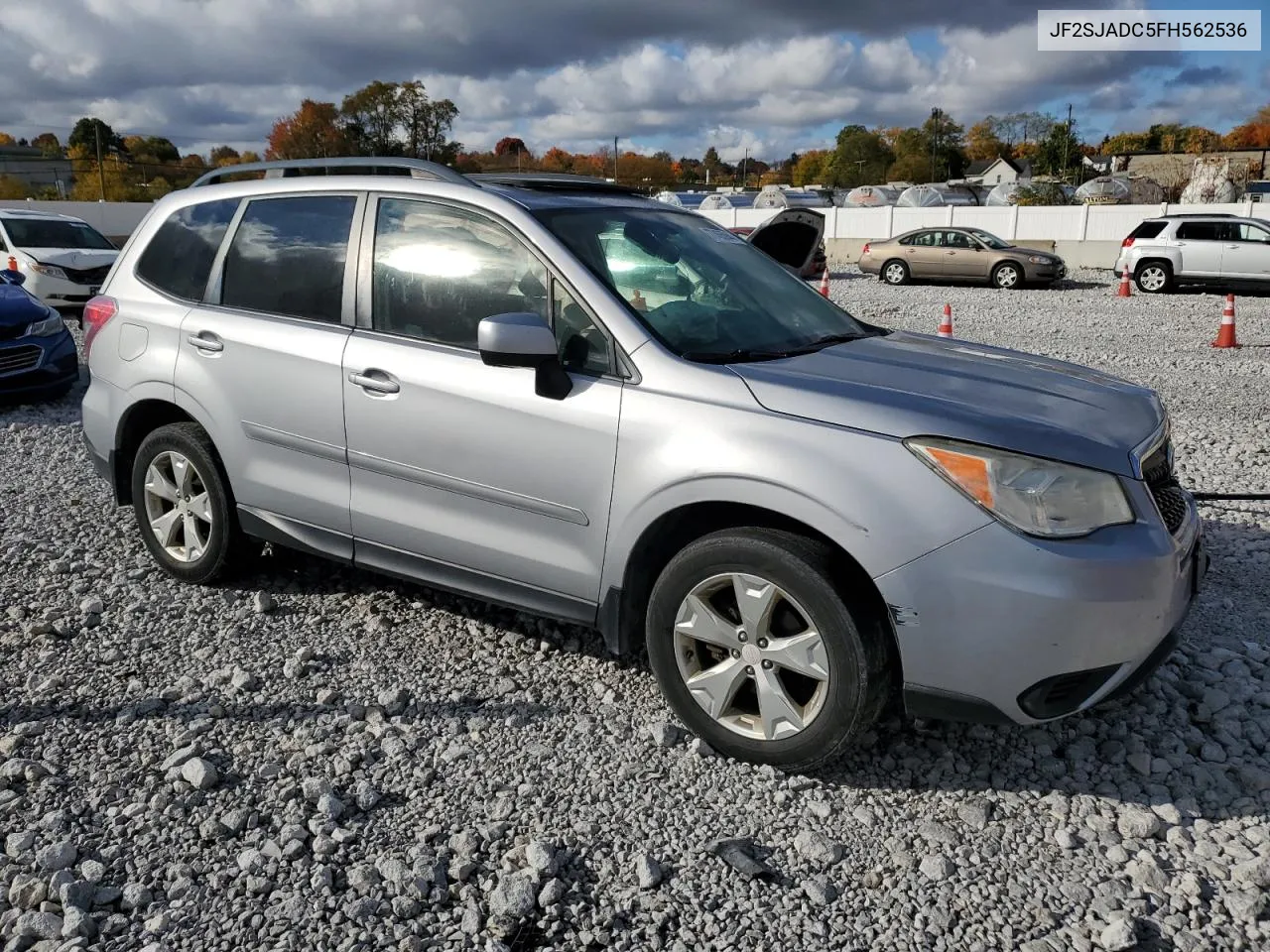 2015 Subaru Forester 2.5I Premium VIN: JF2SJADC5FH562536 Lot: 77455944