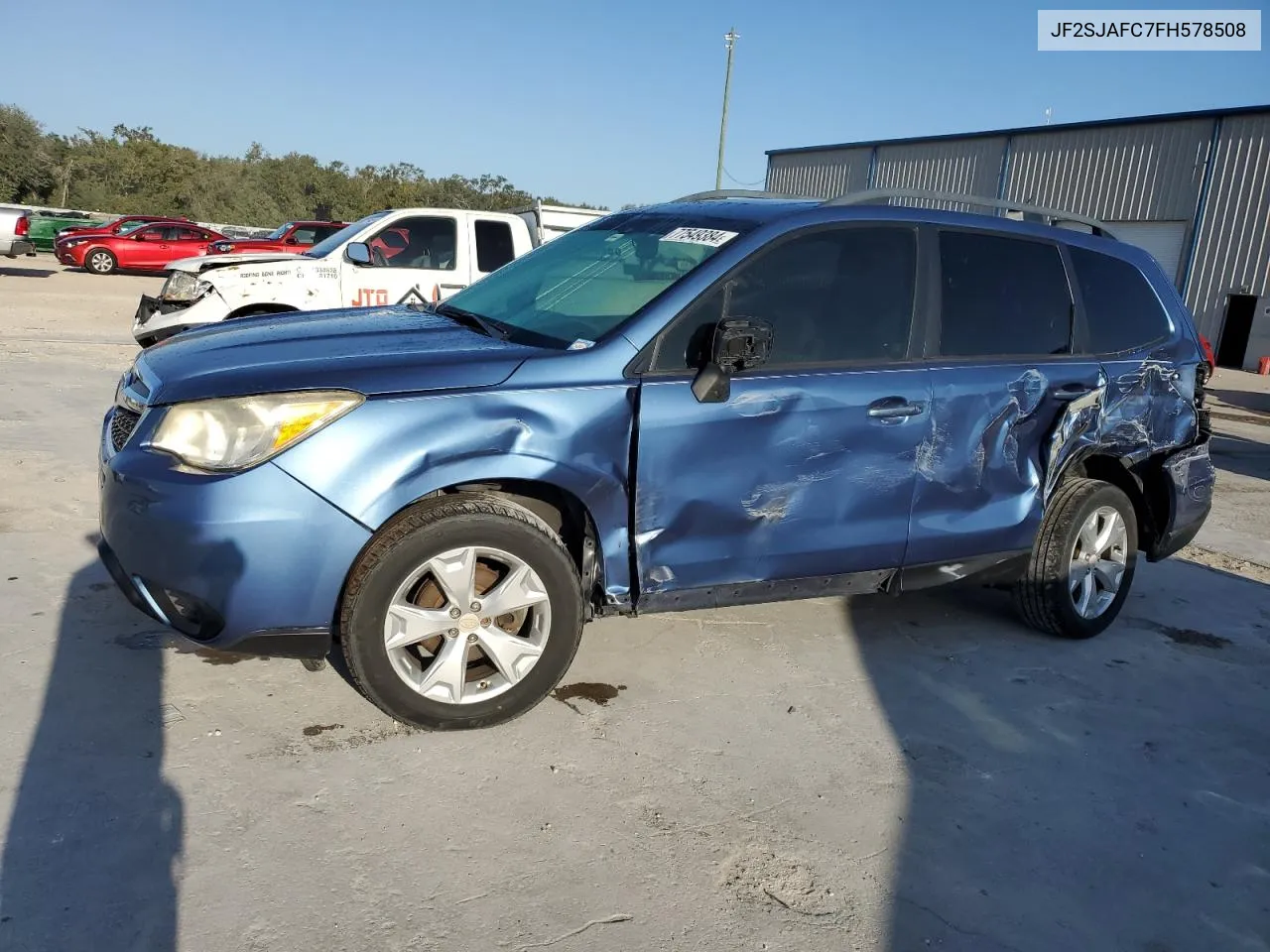 2015 Subaru Forester 2.5I Premium VIN: JF2SJAFC7FH578508 Lot: 77549384