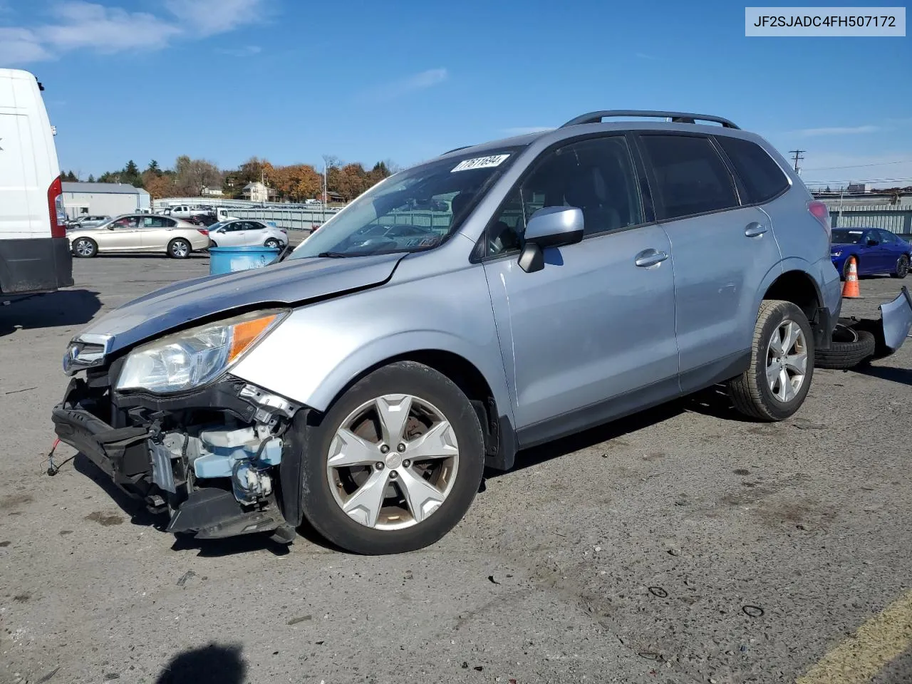 2015 Subaru Forester 2.5I Premium VIN: JF2SJADC4FH507172 Lot: 77611694