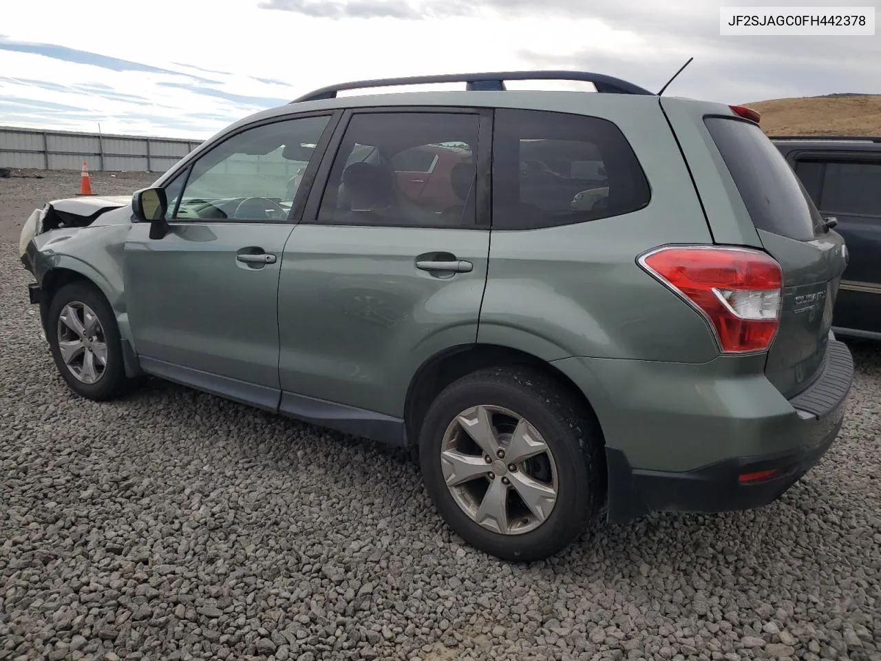 2015 Subaru Forester 2.5I Premium VIN: JF2SJAGC0FH442378 Lot: 77658084