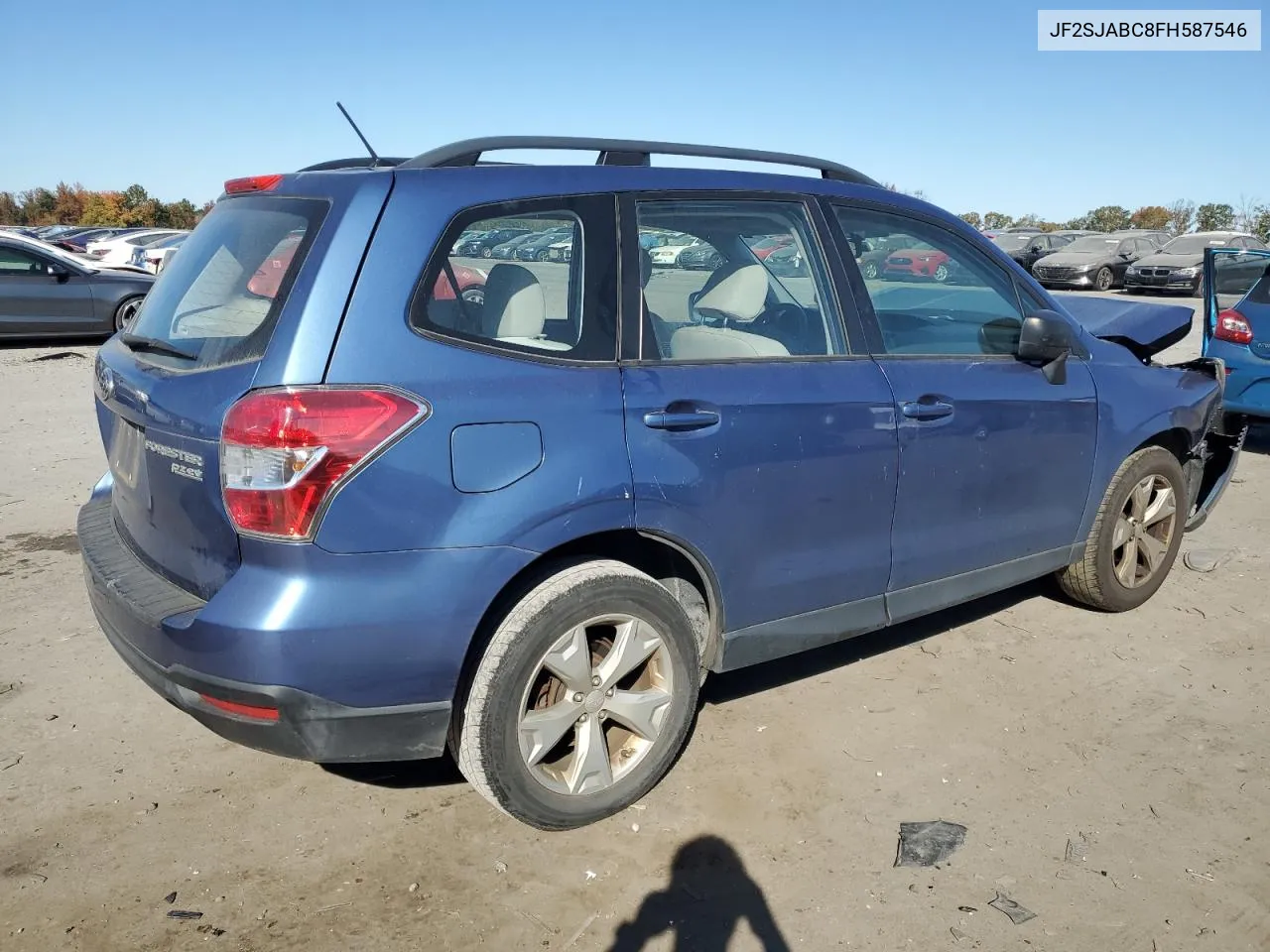 2015 Subaru Forester 2.5I VIN: JF2SJABC8FH587546 Lot: 77671174