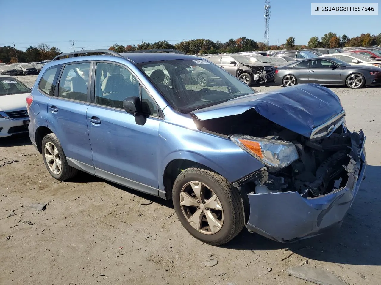 2015 Subaru Forester 2.5I VIN: JF2SJABC8FH587546 Lot: 77671174