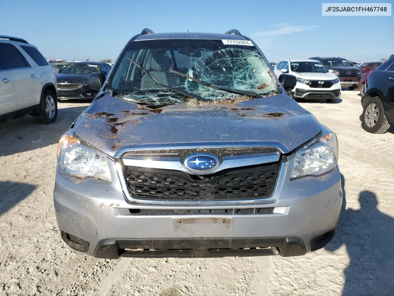 2015 Subaru Forester 2.5I VIN: JF2SJABC1FH467748 Lot: 77752664