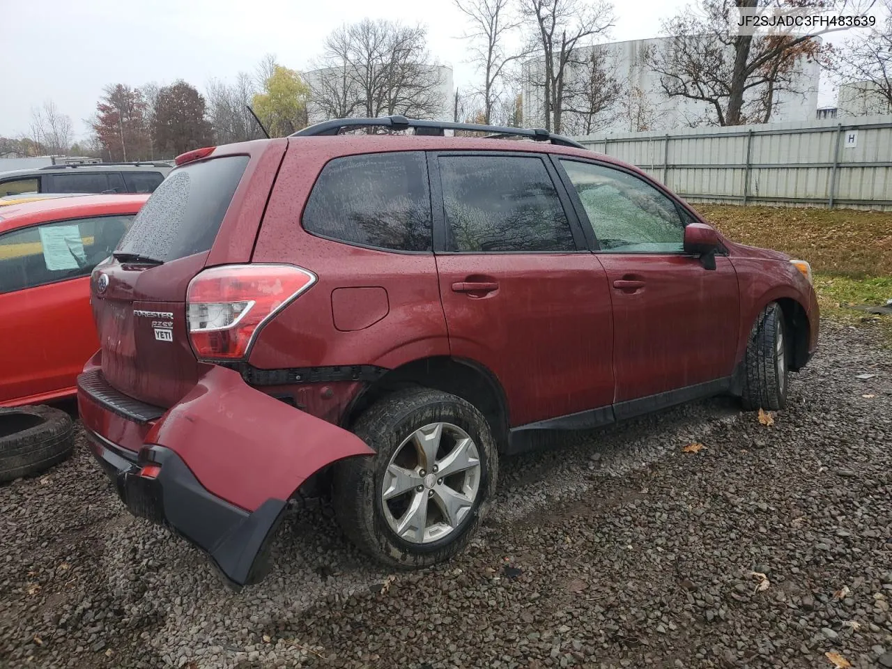 2015 Subaru Forester 2.5I Premium VIN: JF2SJADC3FH483639 Lot: 77773004