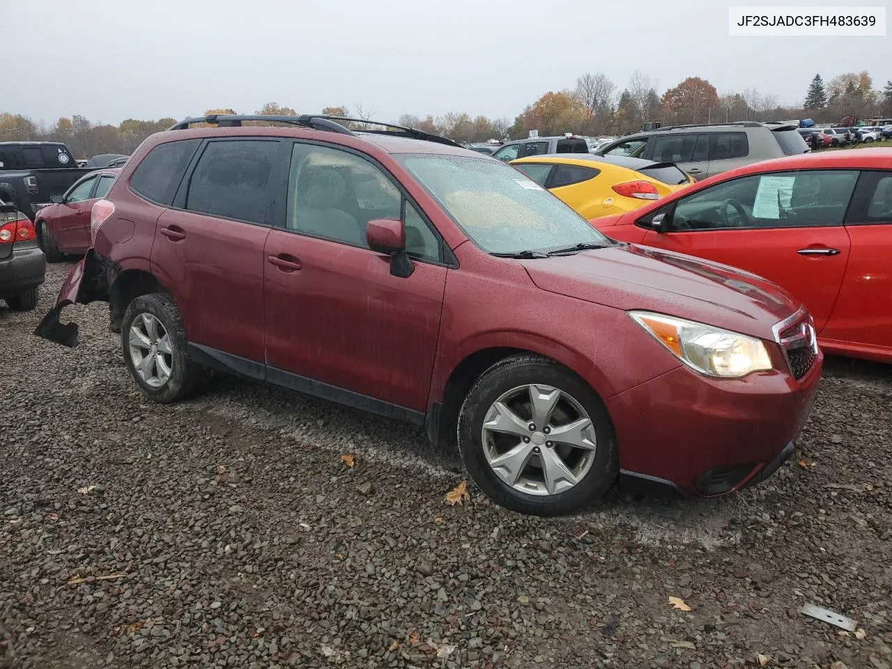 2015 Subaru Forester 2.5I Premium VIN: JF2SJADC3FH483639 Lot: 77773004