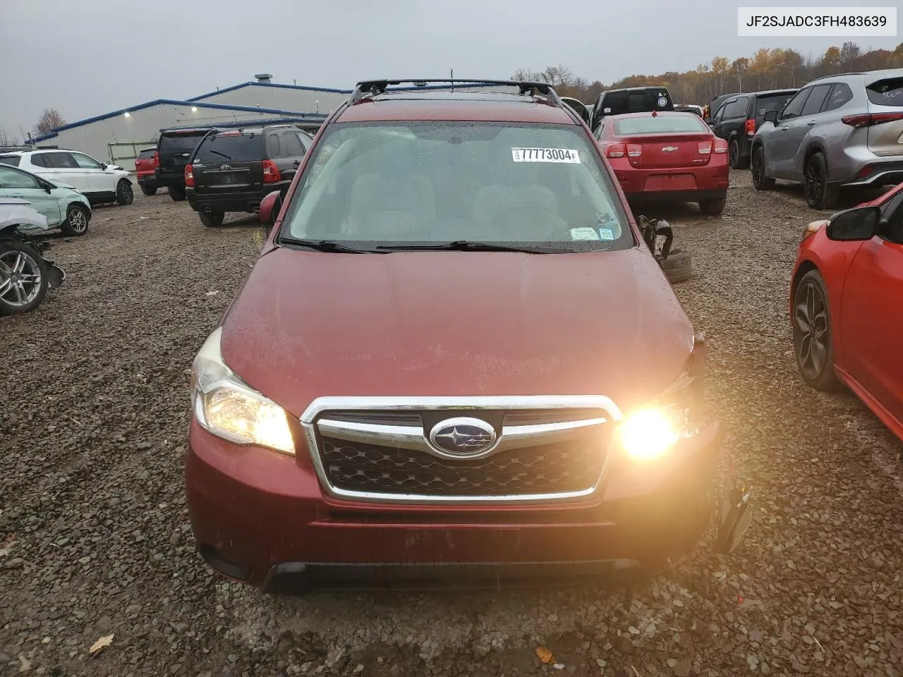 2015 Subaru Forester 2.5I Premium VIN: JF2SJADC3FH483639 Lot: 77773004