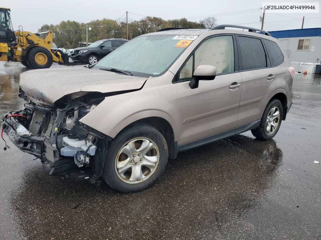 2015 Subaru Forester 2.5I Premium VIN: JF2SJADC4FH499946 Lot: 78136214