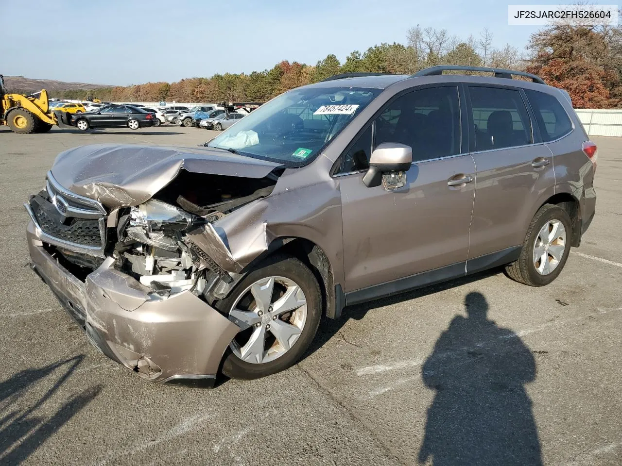 2015 Subaru Forester 2.5I Limited VIN: JF2SJARC2FH526604 Lot: 78457424