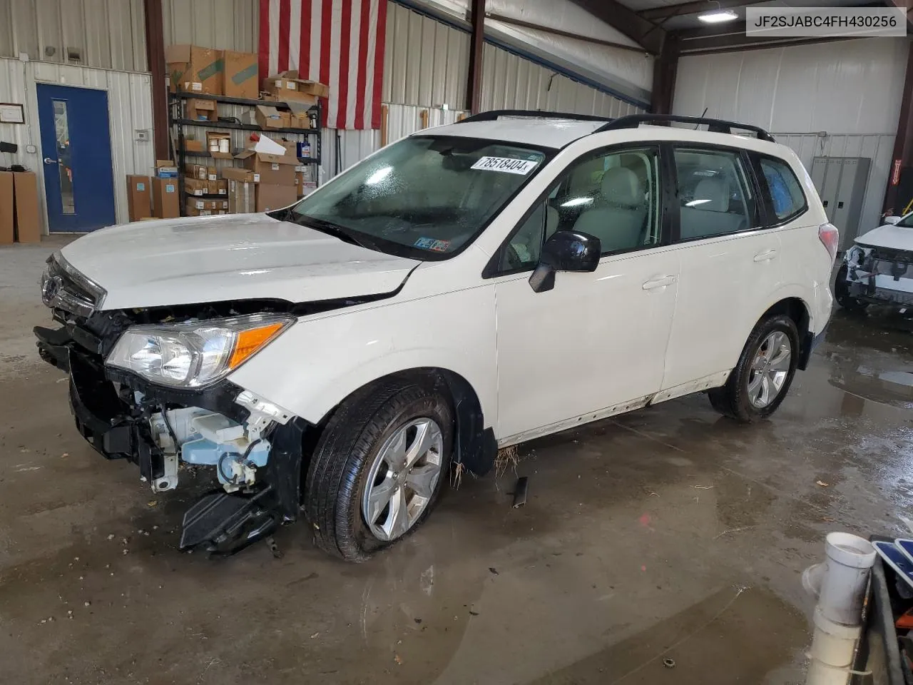 2015 Subaru Forester 2.5I VIN: JF2SJABC4FH430256 Lot: 78518404