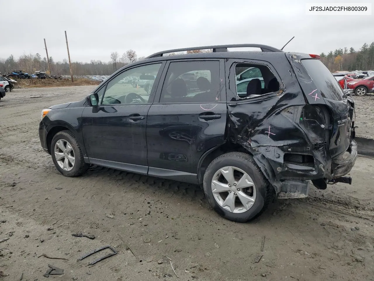 2015 Subaru Forester 2.5I Premium VIN: JF2SJADC2FH800309 Lot: 78570114