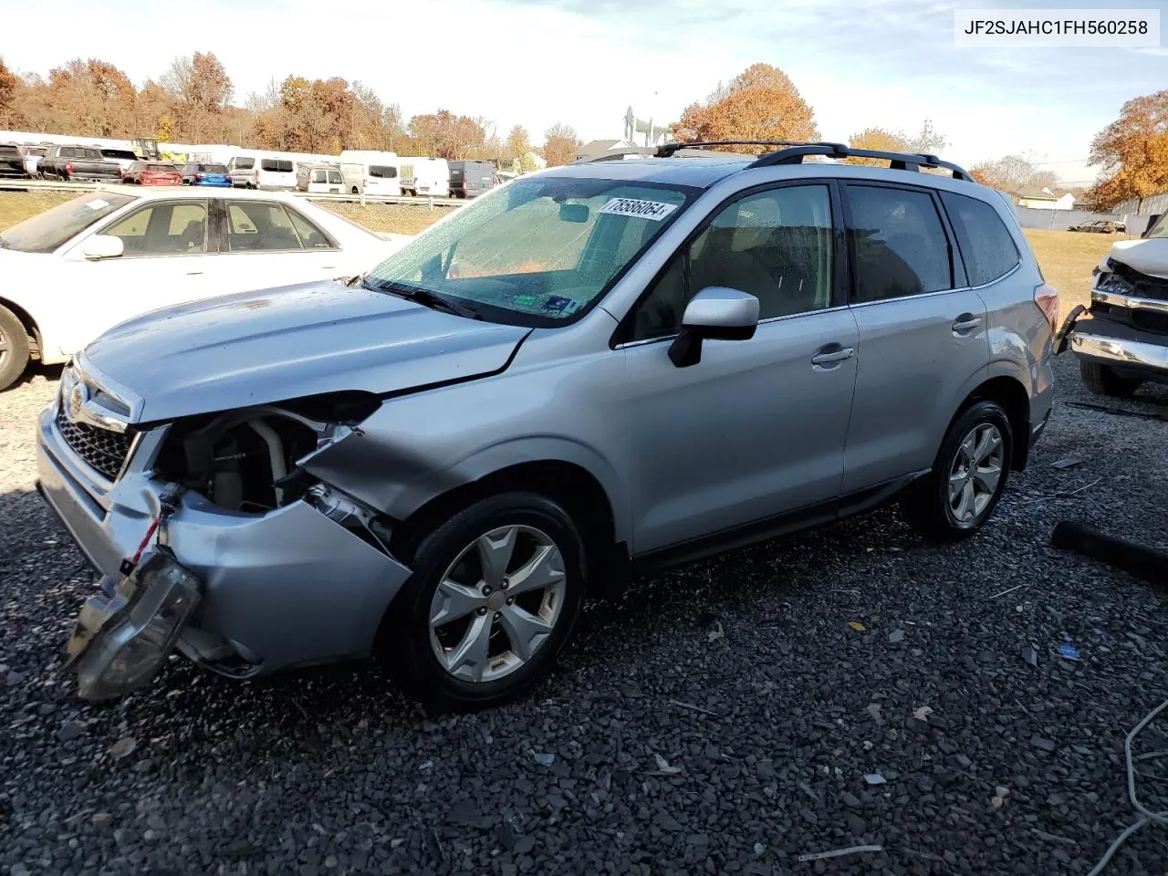 2015 Subaru Forester 2.5I Limited VIN: JF2SJAHC1FH560258 Lot: 78586064