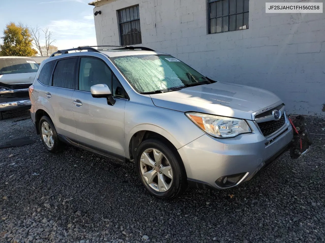 2015 Subaru Forester 2.5I Limited VIN: JF2SJAHC1FH560258 Lot: 78586064