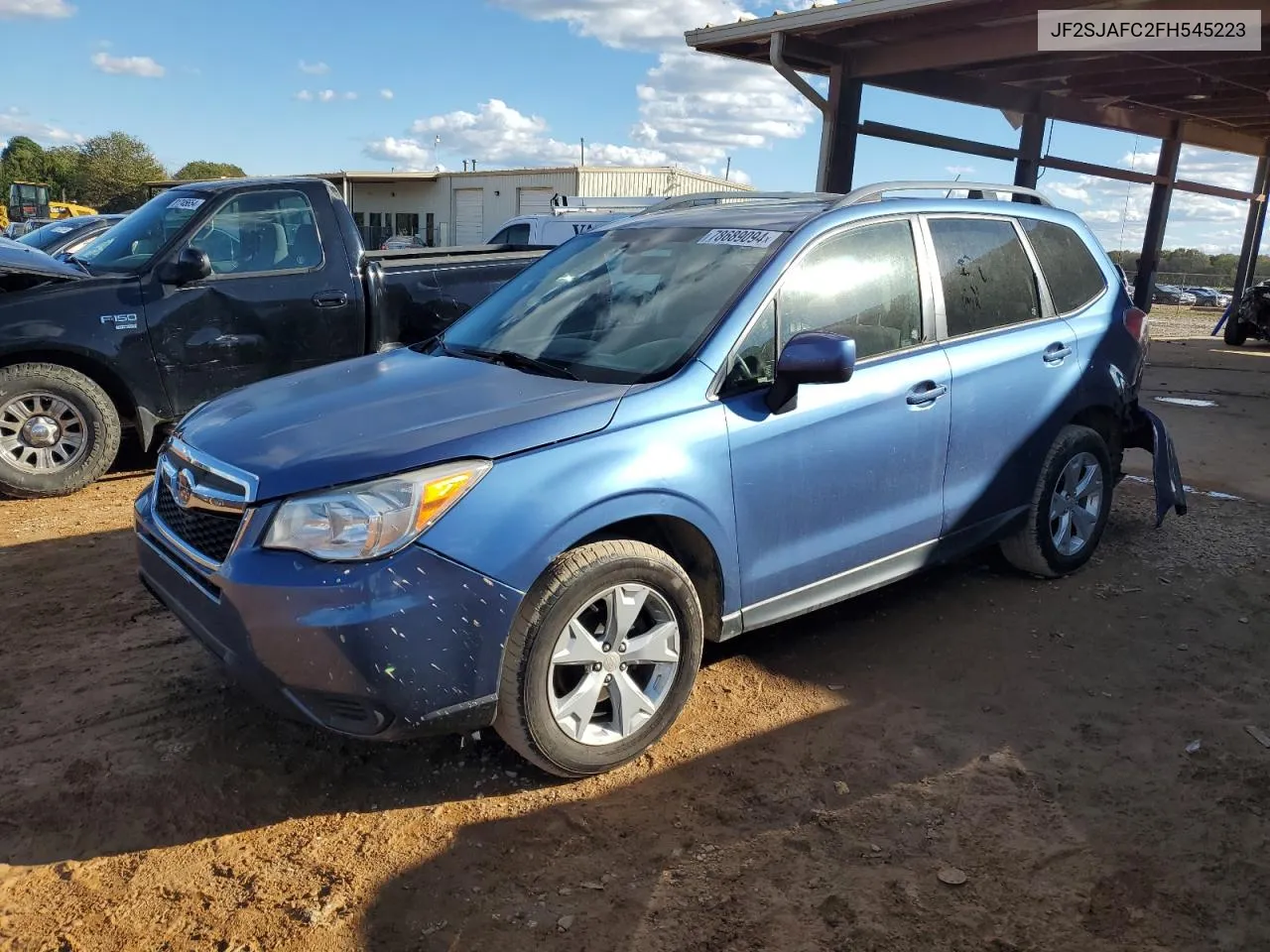 2015 Subaru Forester 2.5I Premium VIN: JF2SJAFC2FH545223 Lot: 78689094