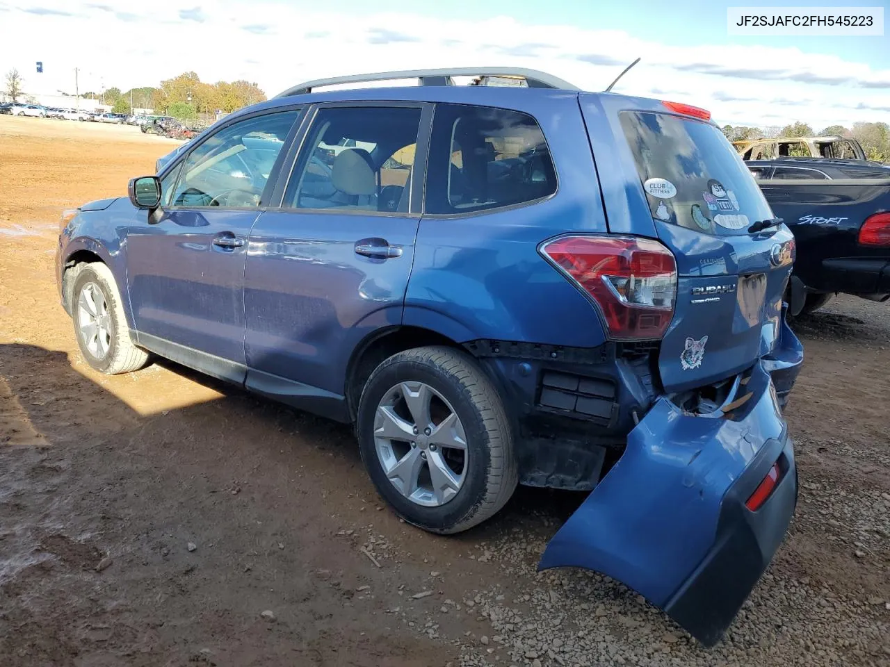 2015 Subaru Forester 2.5I Premium VIN: JF2SJAFC2FH545223 Lot: 78689094