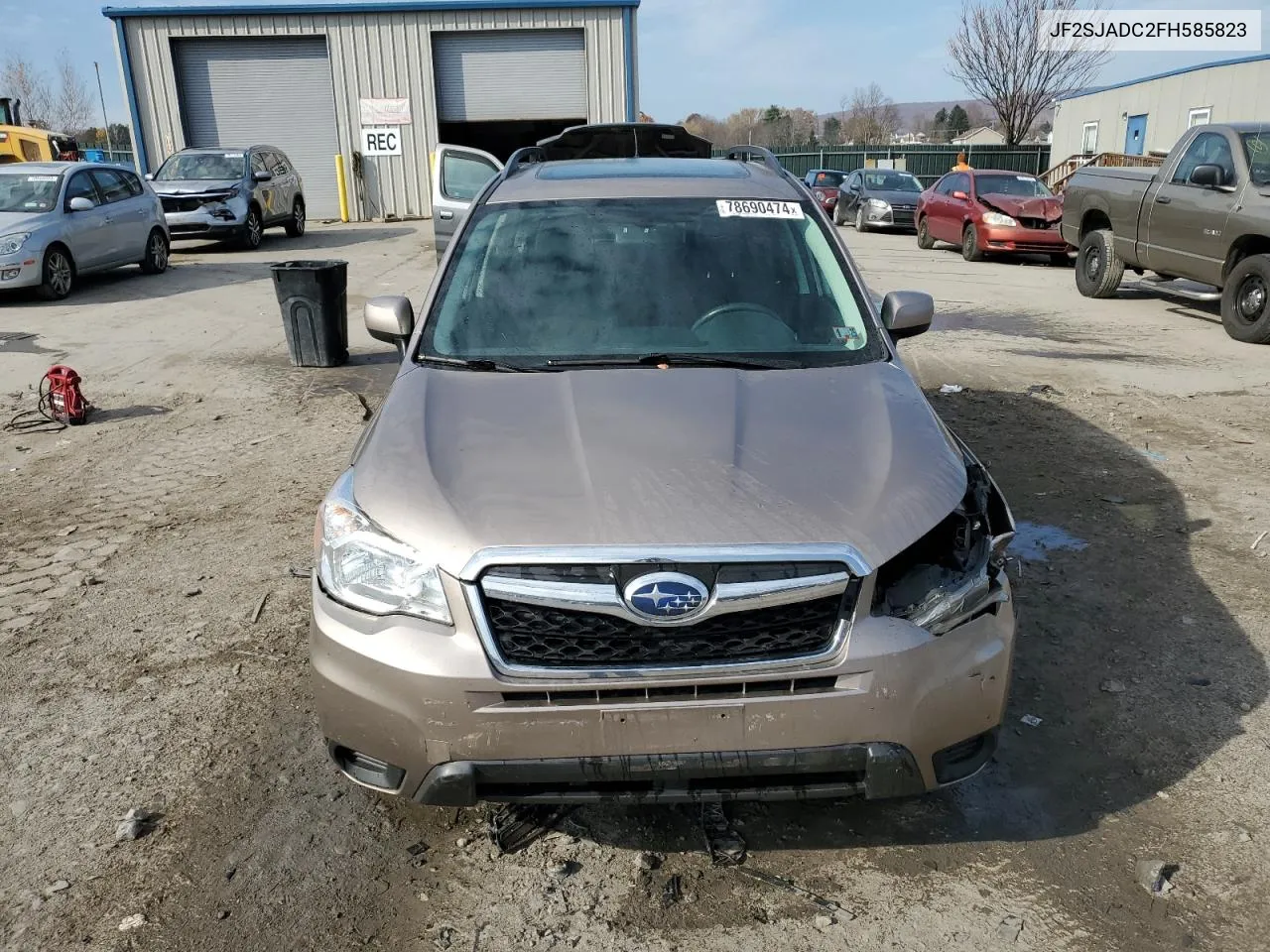 2015 Subaru Forester 2.5I Premium VIN: JF2SJADC2FH585823 Lot: 78690474