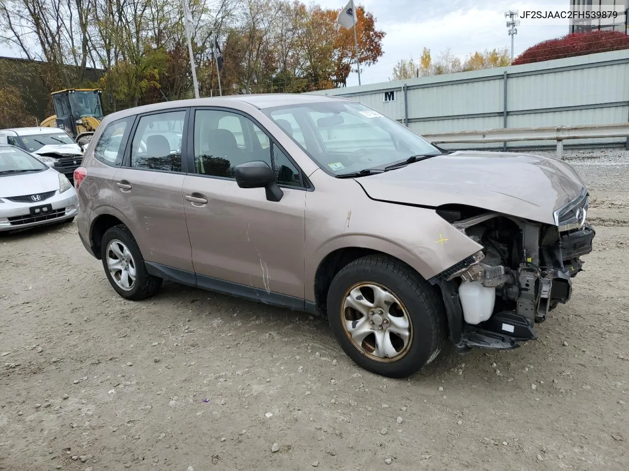 2015 Subaru Forester 2.5I VIN: JF2SJAAC2FH539879 Lot: 78719484