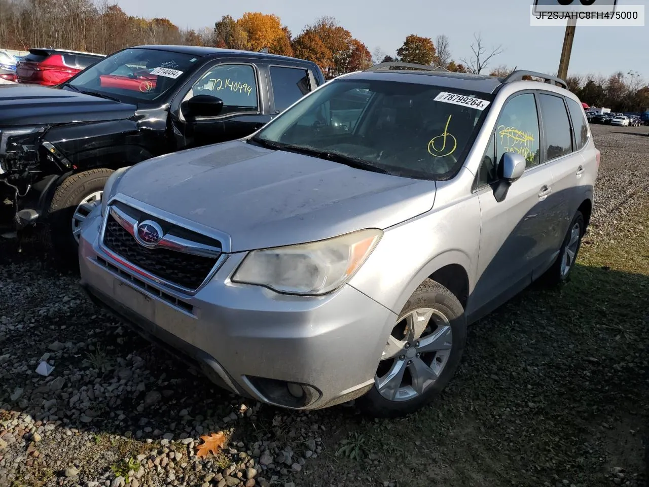 2015 Subaru Forester 2.5I Limited VIN: JF2SJAHC8FH475000 Lot: 78799264