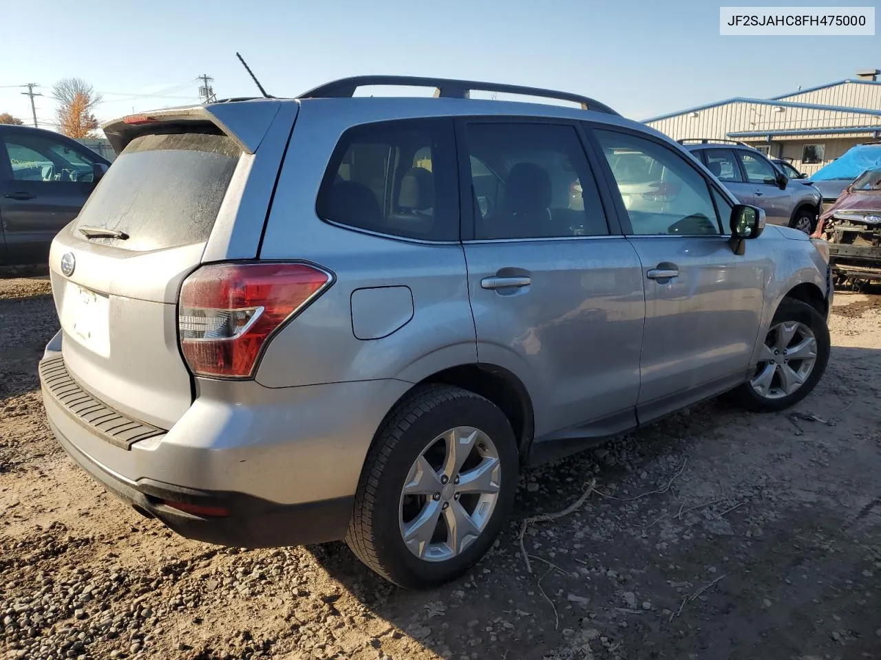 2015 Subaru Forester 2.5I Limited VIN: JF2SJAHC8FH475000 Lot: 78799264