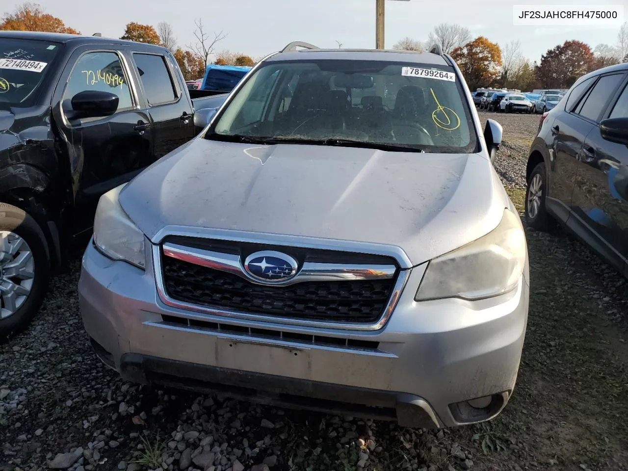 2015 Subaru Forester 2.5I Limited VIN: JF2SJAHC8FH475000 Lot: 78799264