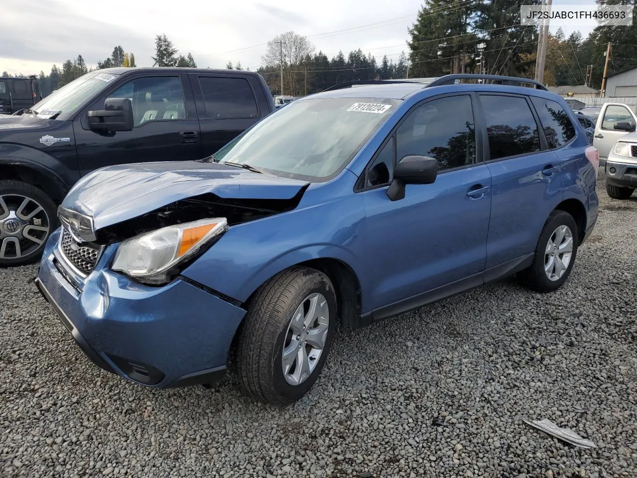 2015 Subaru Forester 2.5I VIN: JF2SJABC1FH436693 Lot: 79120224