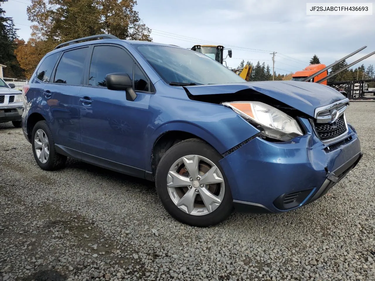 2015 Subaru Forester 2.5I VIN: JF2SJABC1FH436693 Lot: 79120224