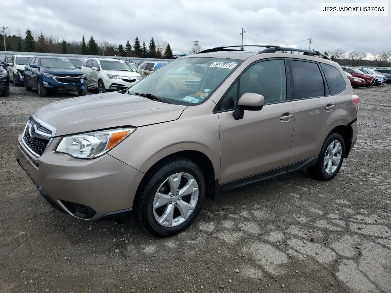 2015 Subaru Forester 2.5I Premium VIN: JF2SJADCXFH537065 Lot: 79170714