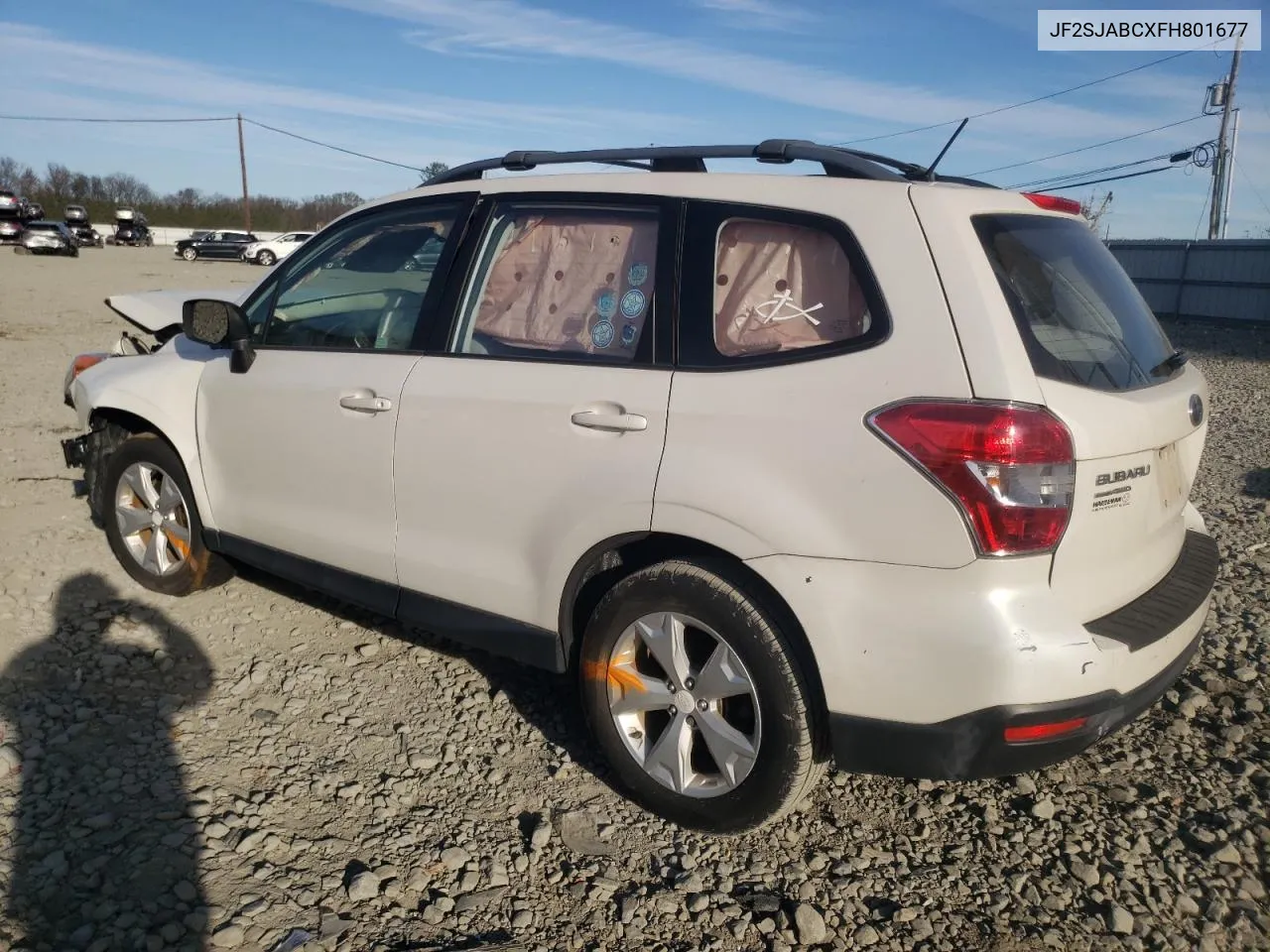 2015 Subaru Forester 2.5I VIN: JF2SJABCXFH801677 Lot: 79282794