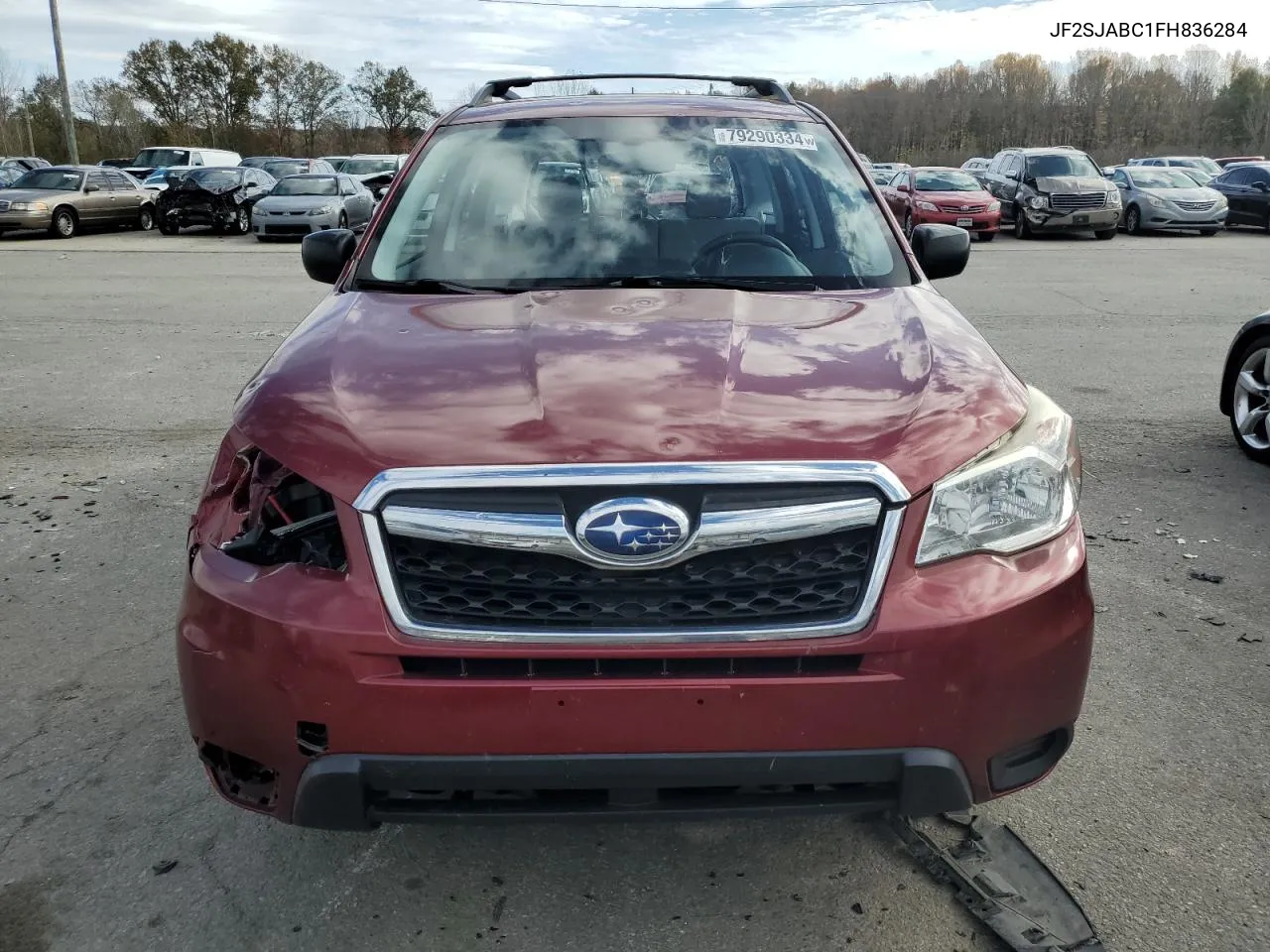 2015 Subaru Forester 2.5I VIN: JF2SJABC1FH836284 Lot: 79290334