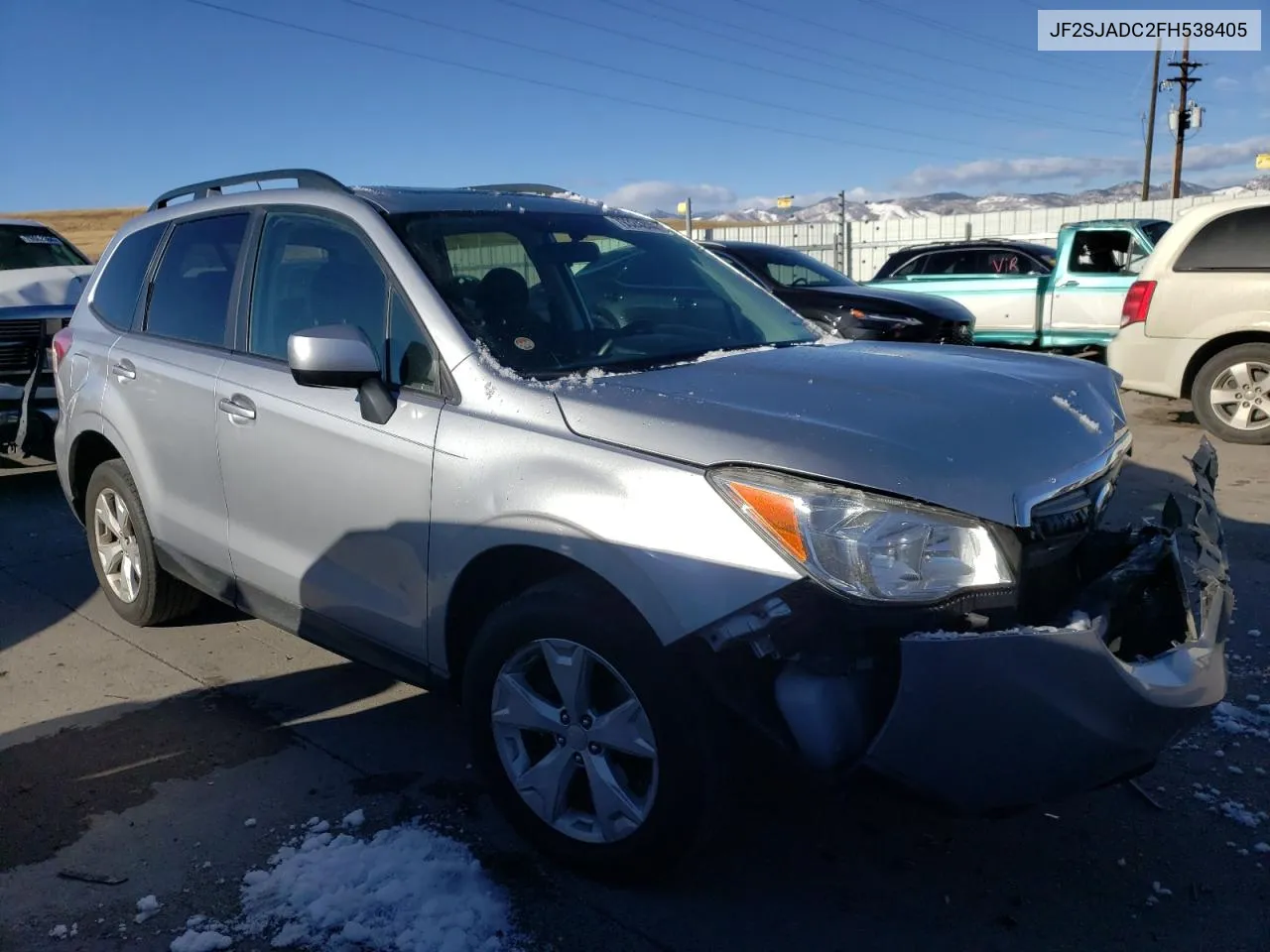 2015 Subaru Forester 2.5I Premium VIN: JF2SJADC2FH538405 Lot: 79324244