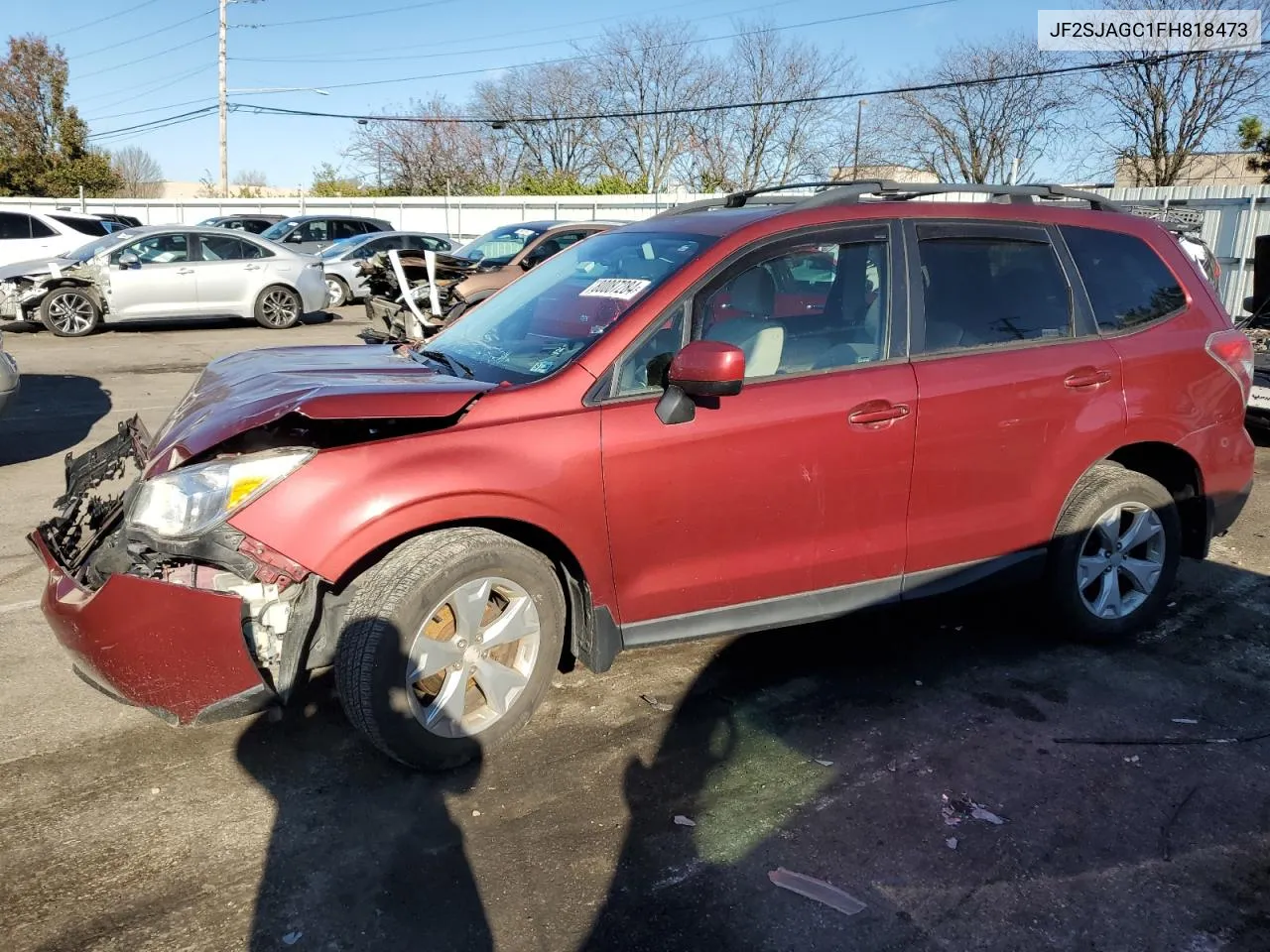 2015 Subaru Forester 2.5I Premium VIN: JF2SJAGC1FH818473 Lot: 80087284