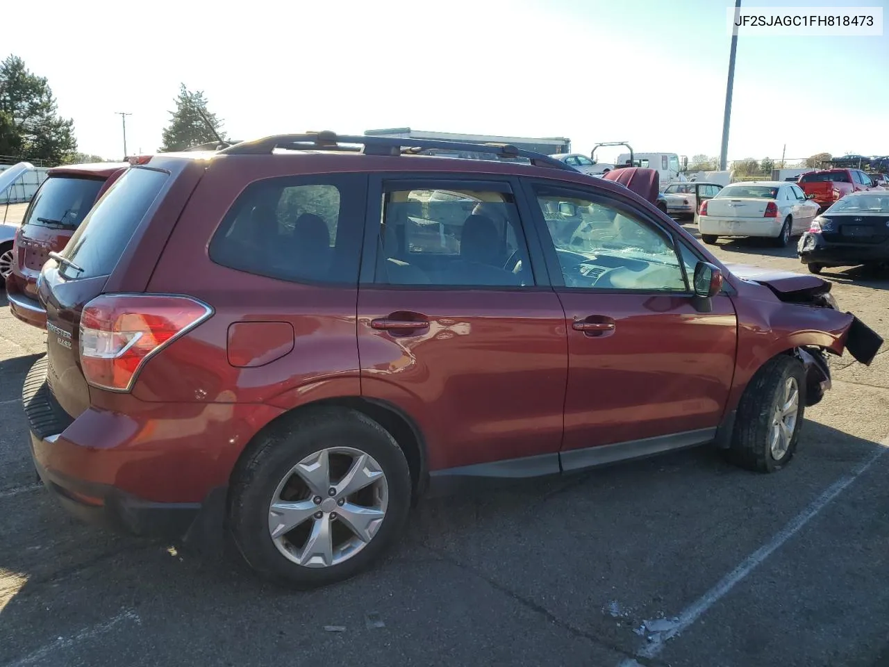 2015 Subaru Forester 2.5I Premium VIN: JF2SJAGC1FH818473 Lot: 80087284