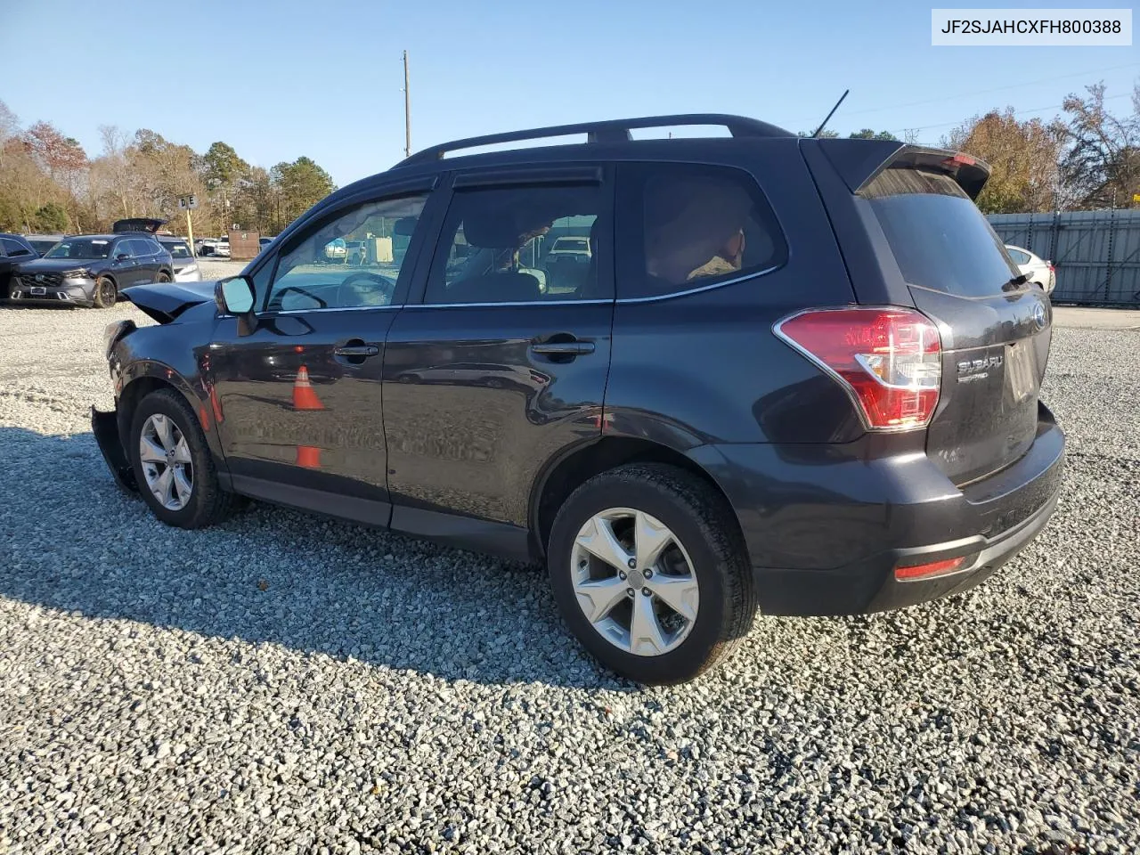 2015 Subaru Forester 2.5I Limited VIN: JF2SJAHCXFH800388 Lot: 80141464