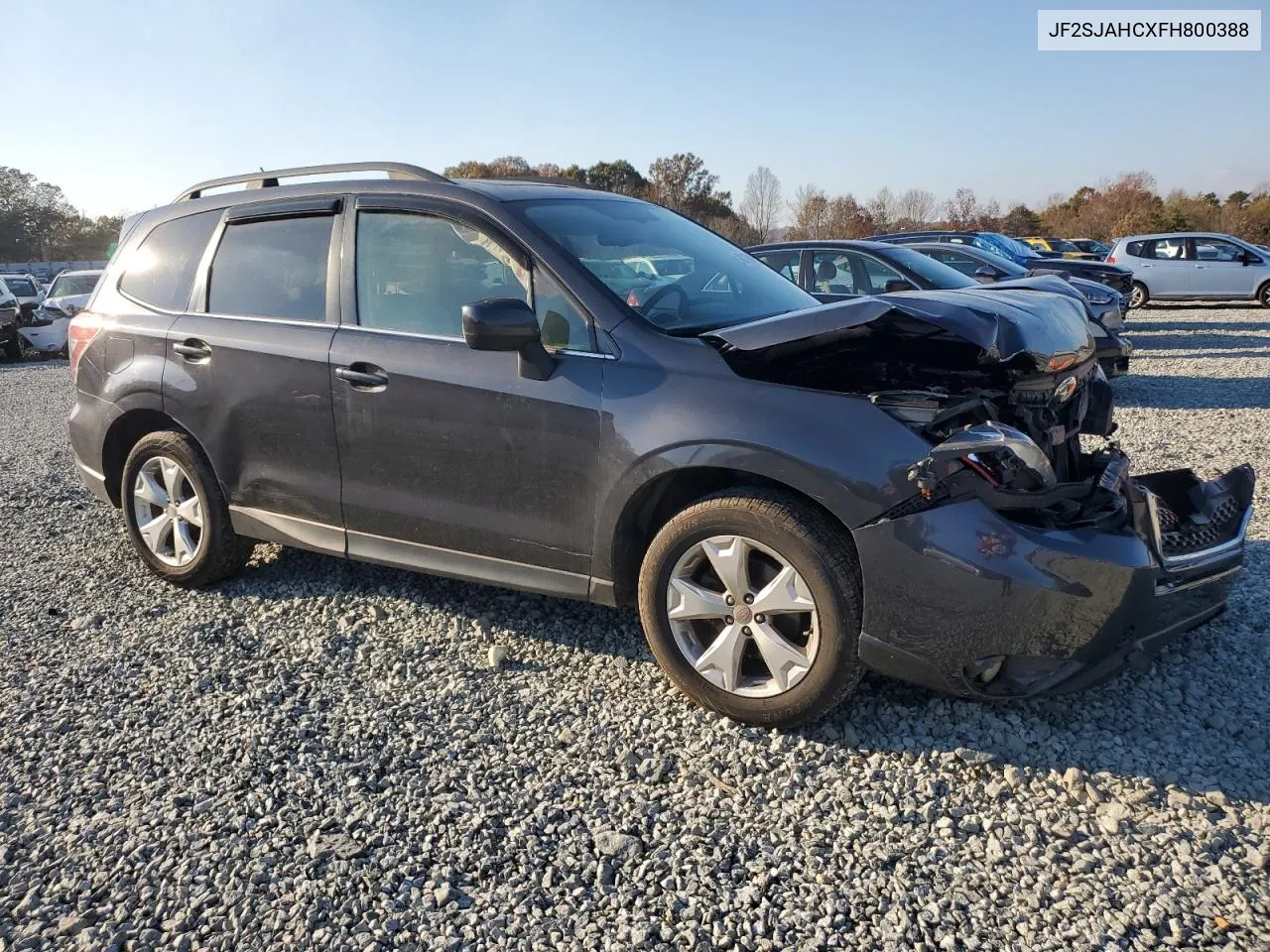 2015 Subaru Forester 2.5I Limited VIN: JF2SJAHCXFH800388 Lot: 80141464