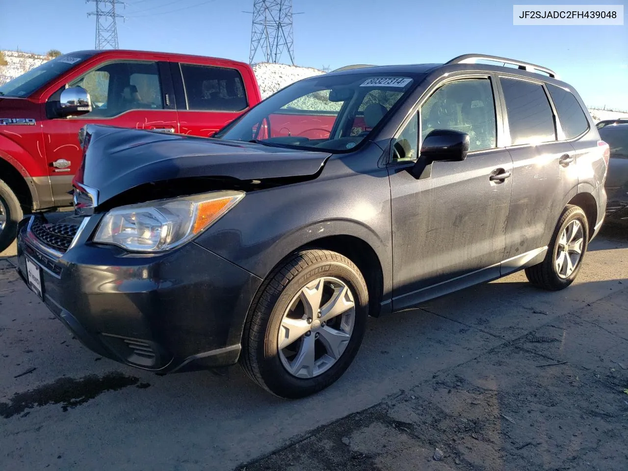 2015 Subaru Forester 2.5I Premium VIN: JF2SJADC2FH439048 Lot: 80327314