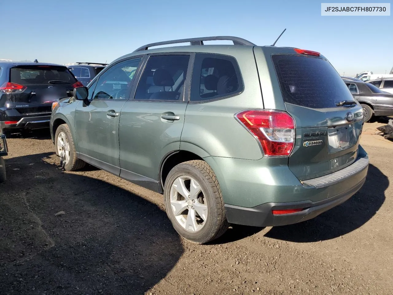 2015 Subaru Forester 2.5I VIN: JF2SJABC7FH807730 Lot: 80593504