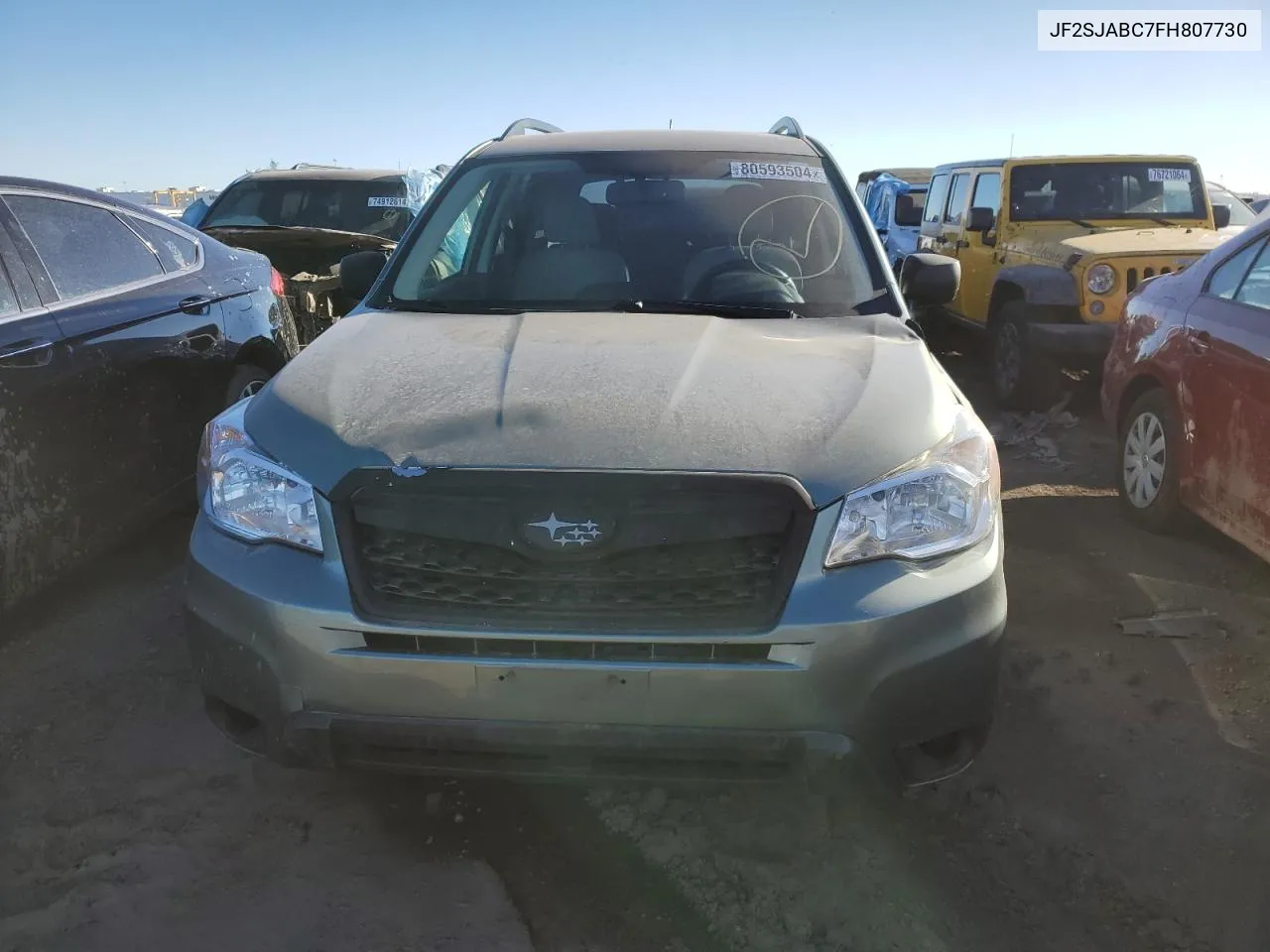 2015 Subaru Forester 2.5I VIN: JF2SJABC7FH807730 Lot: 80593504