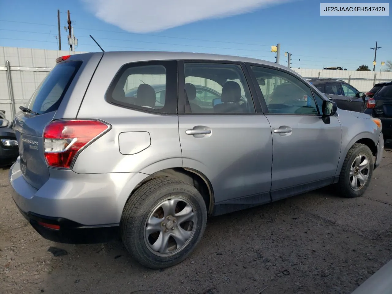 2015 Subaru Forester 2.5I VIN: JF2SJAAC4FH547420 Lot: 81022104