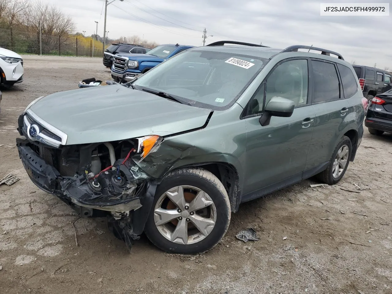 2015 Subaru Forester 2.5I Premium VIN: JF2SJADC5FH499972 Lot: 81090024