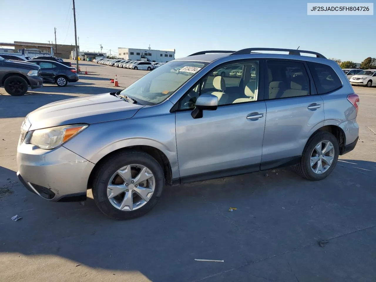 2015 Subaru Forester 2.5I Premium VIN: JF2SJADC5FH804726 Lot: 81342784