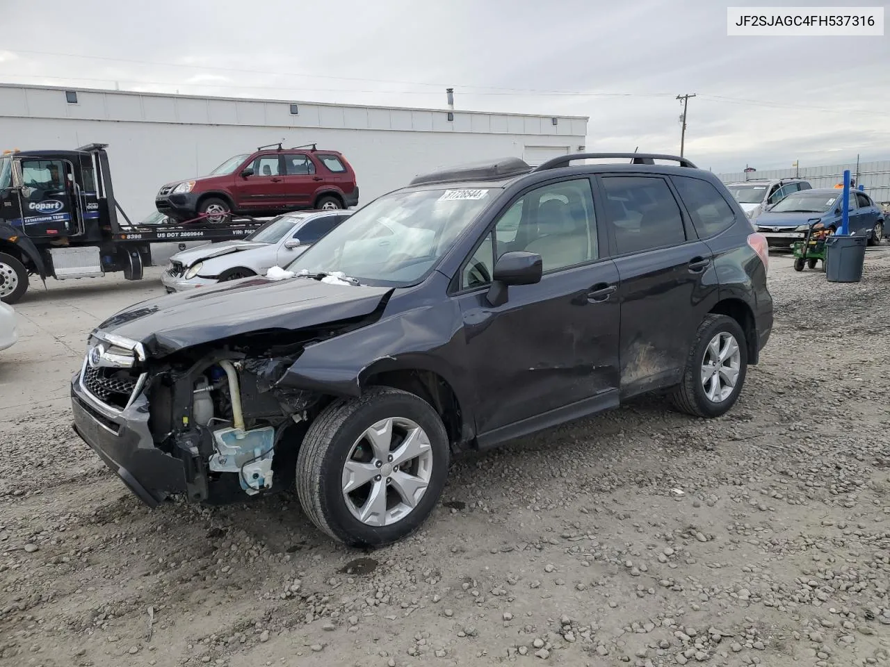 2015 Subaru Forester 2.5I Premium VIN: JF2SJAGC4FH537316 Lot: 81728544