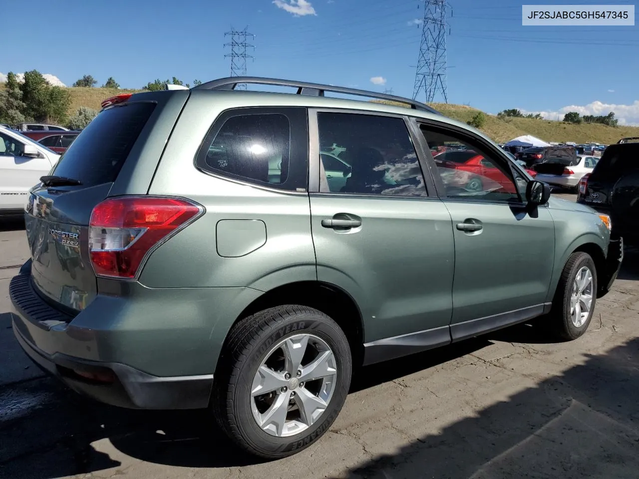 2016 Subaru Forester 2.5I VIN: JF2SJABC5GH547345 Lot: 61731704