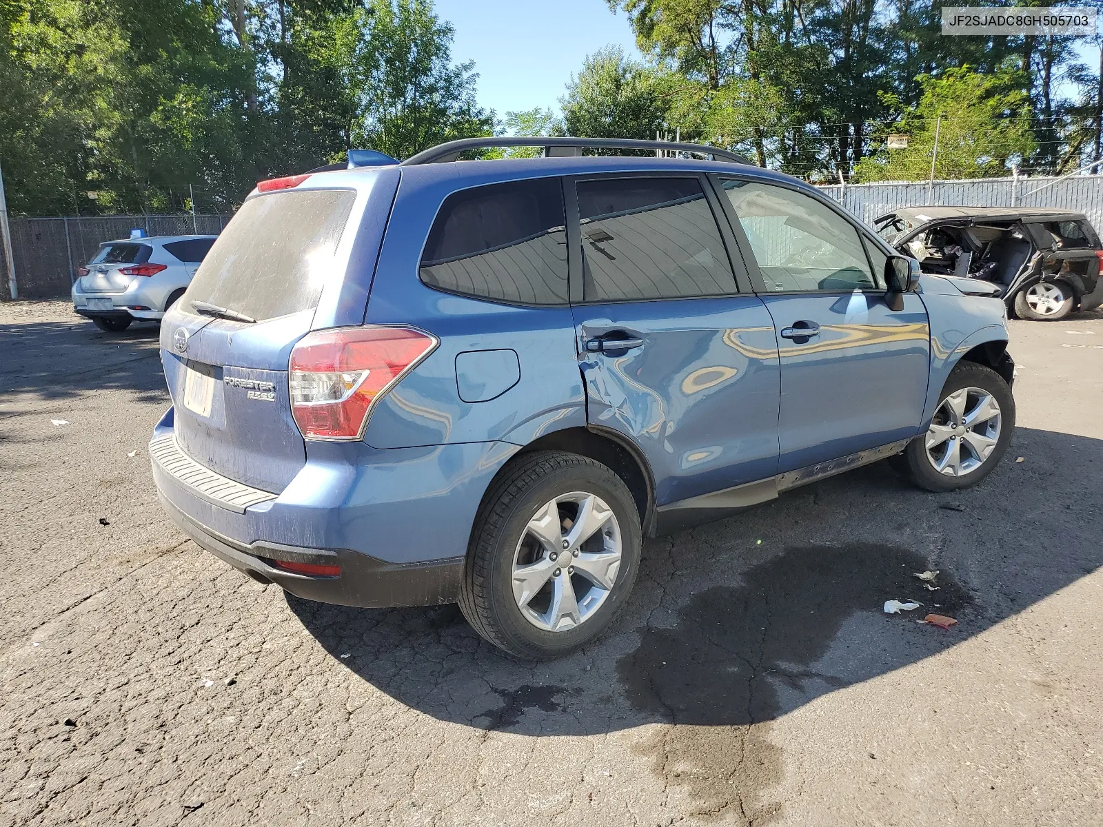 2016 Subaru Forester 2.5I Premium VIN: JF2SJADC8GH505703 Lot: 62328584