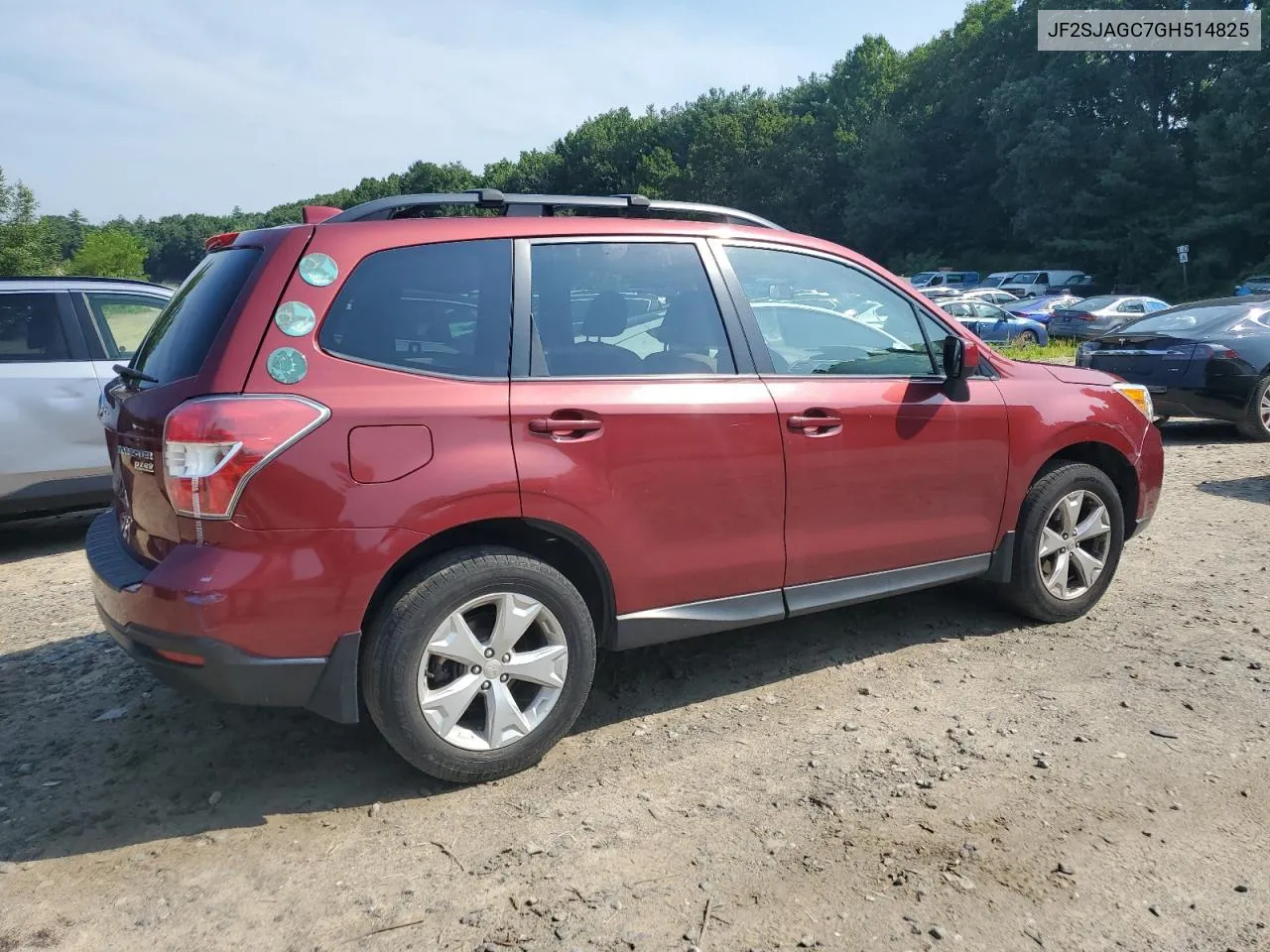 2016 Subaru Forester 2.5I Premium VIN: JF2SJAGC7GH514825 Lot: 62846124