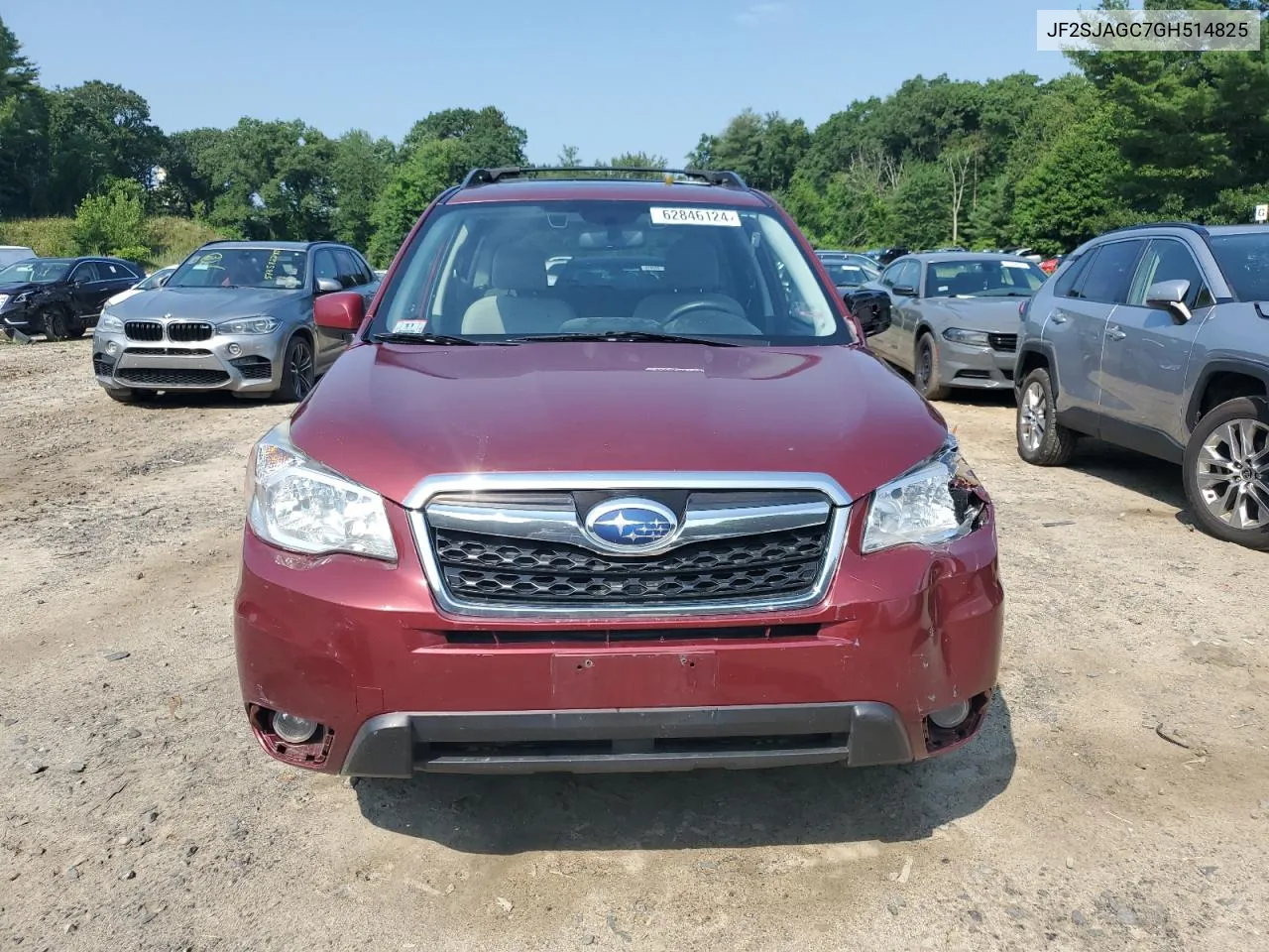 2016 Subaru Forester 2.5I Premium VIN: JF2SJAGC7GH514825 Lot: 62846124