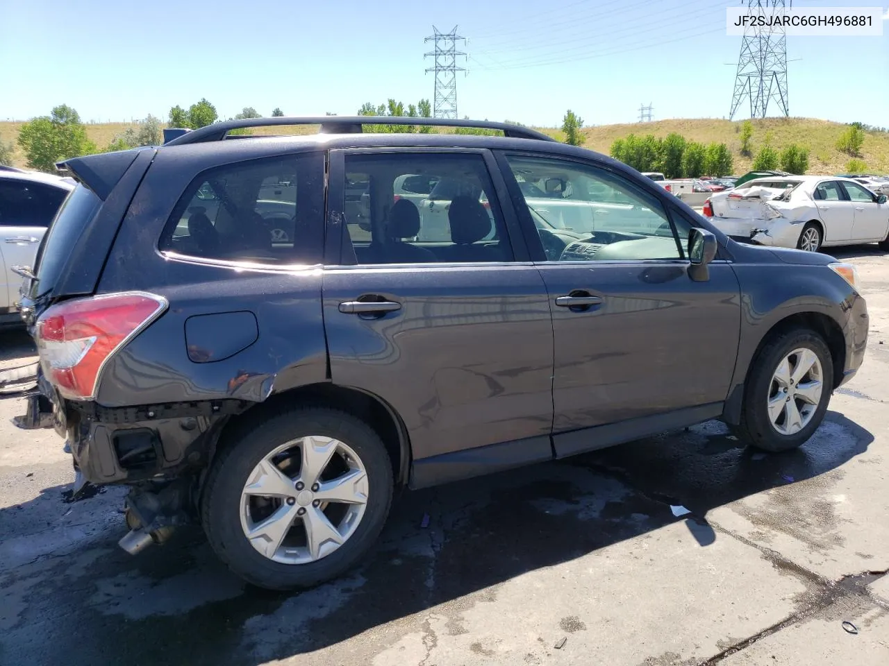 2016 Subaru Forester 2.5I Limited VIN: JF2SJARC6GH496881 Lot: 65467254