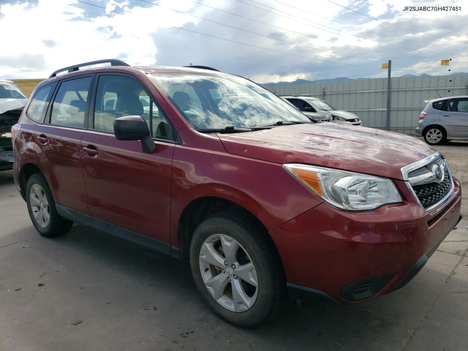 2016 Subaru Forester 2.5I VIN: JF2SJABC7GH427451 Lot: 65850644