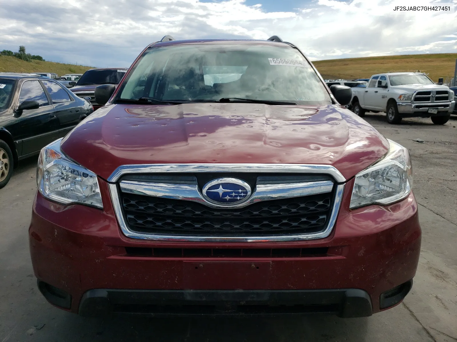 2016 Subaru Forester 2.5I VIN: JF2SJABC7GH427451 Lot: 65850644